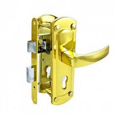 Замок врезной ЗВ 4-1/55А GP без личинки золото&nbsp;&nbsp;