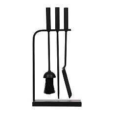 Набор для камина 3 предмета на подставке (кочерга,совок,щетка) /62036/ //д&nbsp;&nbsp;