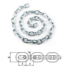 Цепь короткозвенная цинк 4мм 