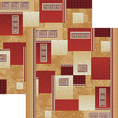 Дорожка Войлок 0,7м 1286 бордо /Абстр/