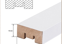 МДФ рейка интерьерная белая 35*16*2700мм