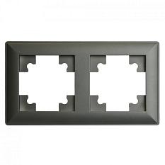 Stekker Катрин графит установочная рамка 2-я PFR00-7002-06 39808