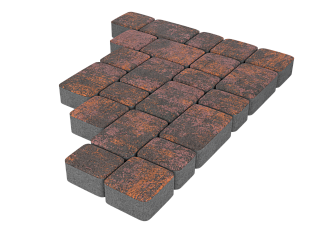 Плитка вибропрессованная Старый город браун колормикс 180*120,90*120,120*120*60мм /0,952м2 пласт/Тула