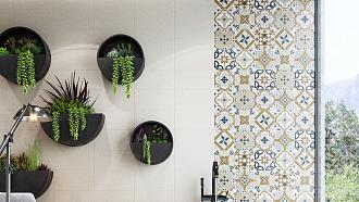 Керамическая плитка стена Нефрит-Керамика Вильмонт песочная 00-00-1-08-00-24-1267 20*40 /15/