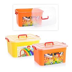 Контейнер/ящик универсальный 10-15л радуга 41,5*27*22 /81101/81173/81000/