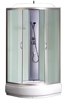 Душевая кабина CS-6690-25F 90*90*25*210 матовое стекло БЕЗ ЭЛЕКТРИКИ
