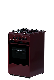 Плита газовая Лада Nova RG24040B (Flama 24019) коричневая ш50г60в85 газ-контроль духовки 