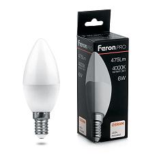 Лампа светодиодная Е14 Свеча 9Вт 230V 4000K LB-1309 OSRAM LED дневной 38060