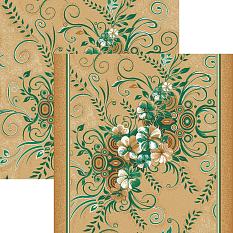 Палас Войлок 2*5 1187 зел /Цветы/