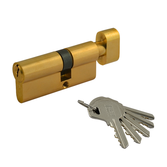 Личинка для замков ЛУВ-90мм 50*40в золото ключ-вертушка 5 ключей