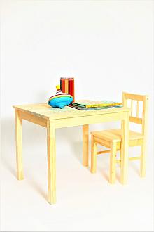 Комплект детский стол +стул Свала ш590*г500*в570 деревянный