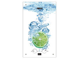 Колонка газовая автомат Zanussi GWH 10 Fonte 18,5кВт Glass Lime 
