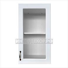 Мебель для кухни фреза Классика белый текстур шкаф стекло ШН-400/2 ш400хг296хв720 лдсп 