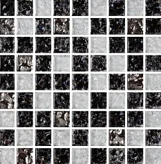 Мозаика Росмозаика 503 микс черный-белый 30*30