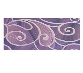 Вставка Грация-Керамика Арабески пурпурная 01 25*60 