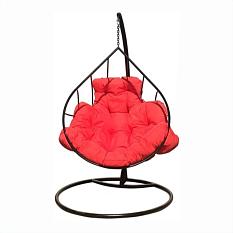 Кресло подвесное Кокон 2 Круглое кованое ш1060*г690*в1060мм с подушкой цвета в ассортименте